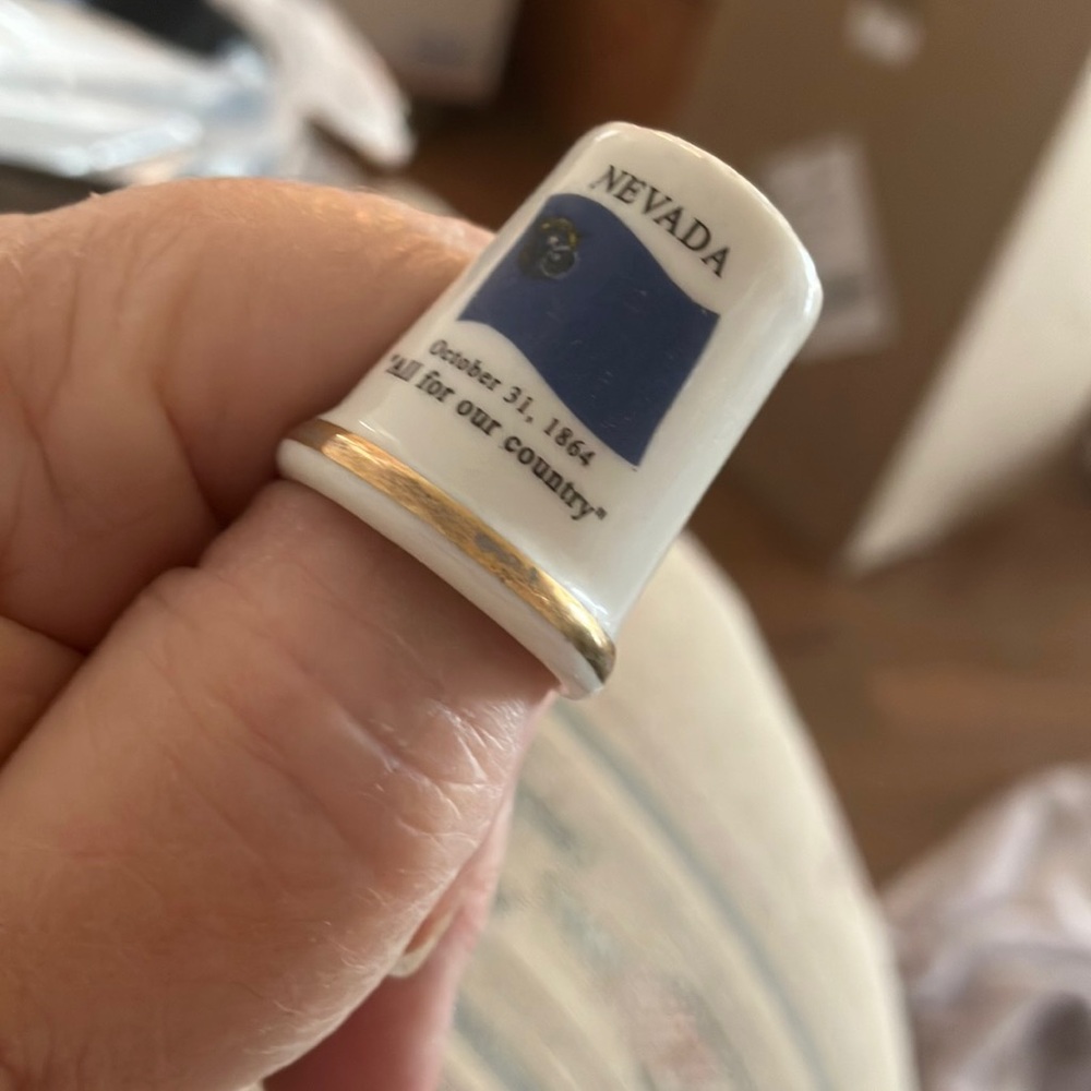 Nevada State Souvenir Thimble